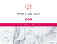 Tablet Screenshot of orchidbeautycentre.com